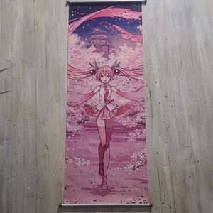 Sakura miku scroll poster
